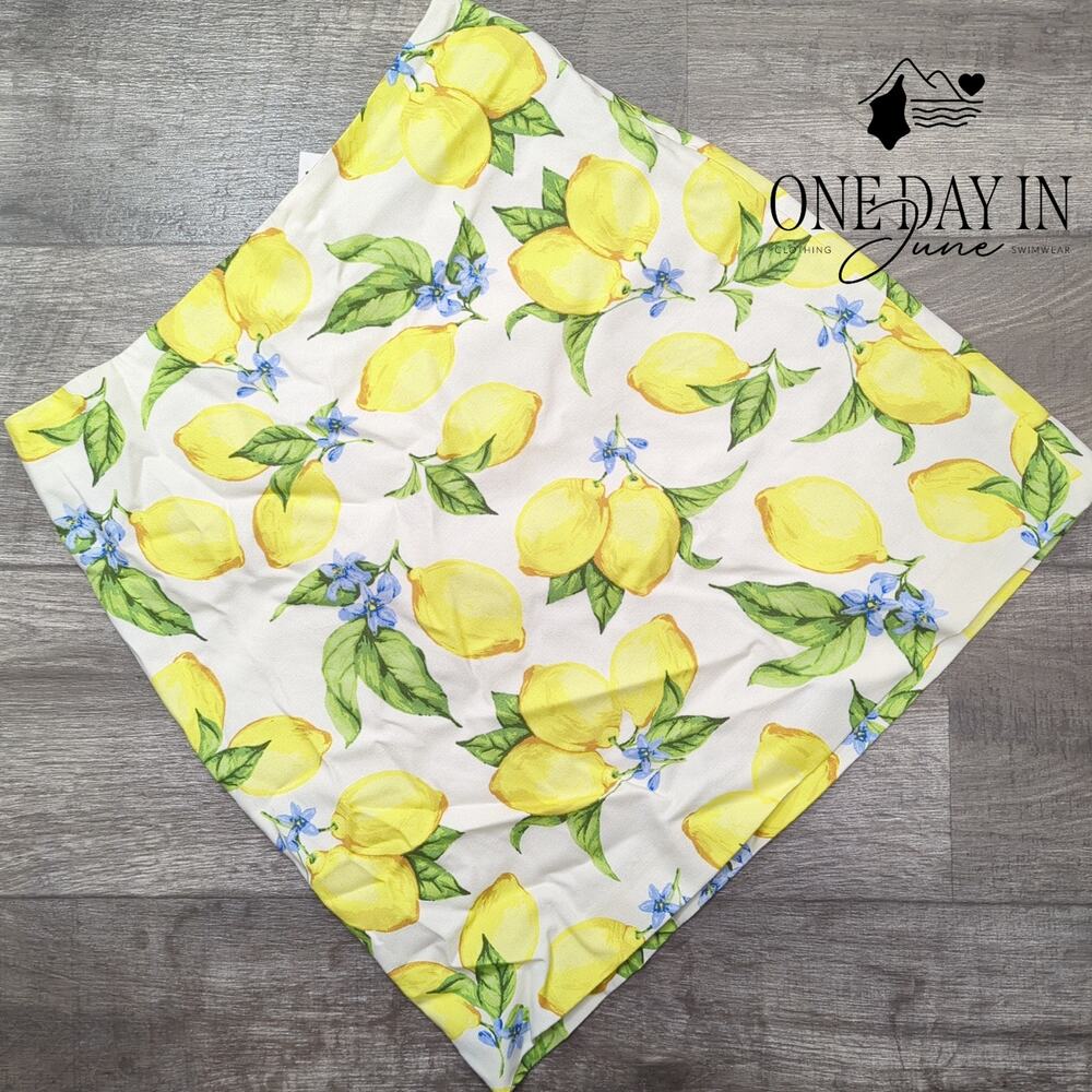 Talbots Lemons Mini Skirt Size 8